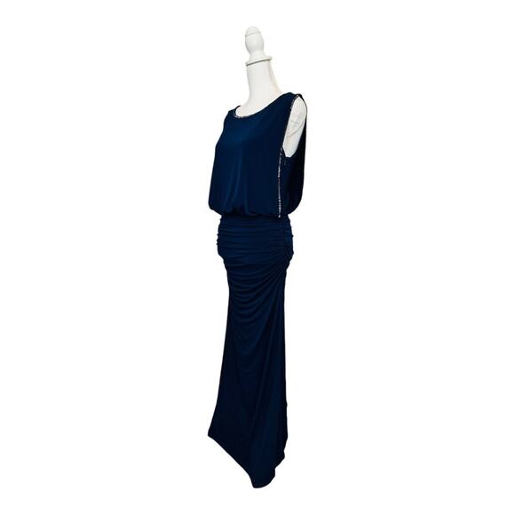Laundry  by Shelli Segal Evening Formal Gown in Navy Blue - Picture 5 of 8